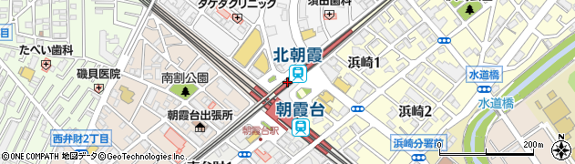 みずほ銀行北朝霞駅前 ＡＴＭ周辺の地図