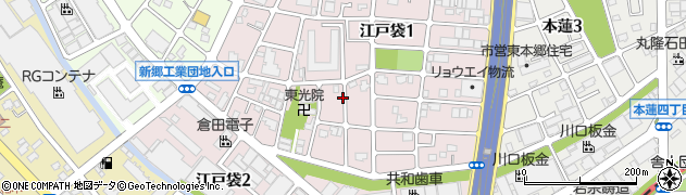 埼玉県川口市江戸袋周辺の地図