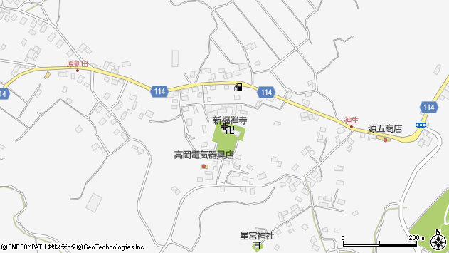 〒289-0408 千葉県香取市神生の地図