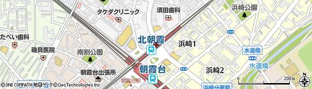 埼玉県朝霞市周辺の地図