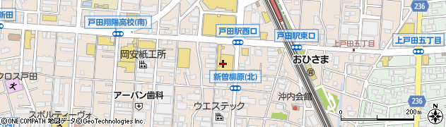ヤオコー戸田駅前店周辺の地図