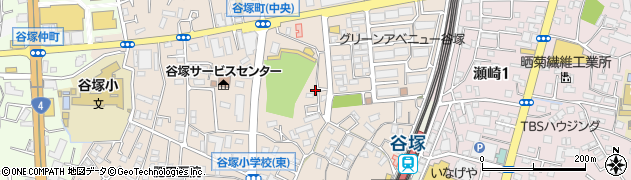 埼玉県草加市谷塚町747周辺の地図