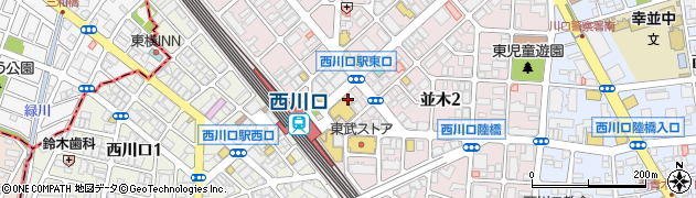 松屋 西川口店周辺の地図