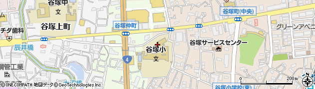 谷塚児童クラブ周辺の地図