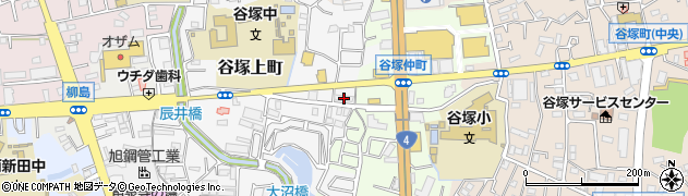 ほくしん 草加谷塚店周辺の地図
