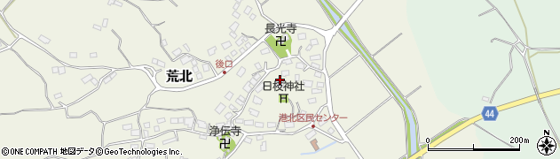 千葉県香取市荒北周辺の地図