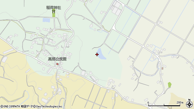 〒289-0616 千葉県香取郡東庄町高部の地図