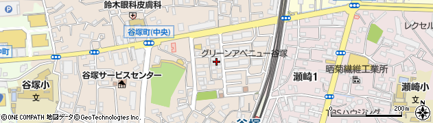 ヤクルト埼玉東部　ヤクルト販売谷塚サービスセンター周辺の地図
