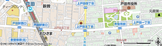 サンドラッグ戸田新曽店周辺の地図
