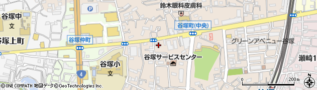 埼玉県草加市谷塚町836周辺の地図