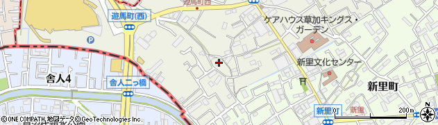 埼玉県草加市遊馬町277周辺の地図