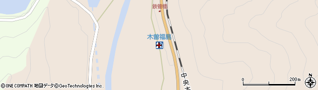 木曽福島周辺の地図