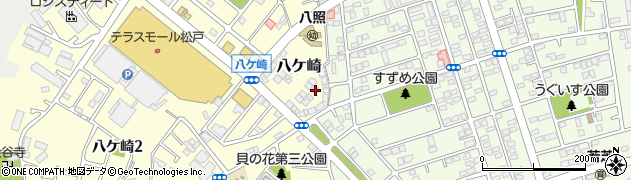 千葉県松戸市八ケ崎825周辺の地図