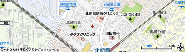 埼玉県朝霞市西原周辺の地図