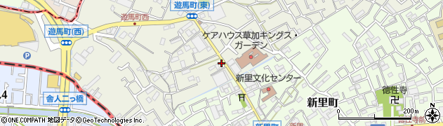 埼玉県草加市遊馬町190周辺の地図