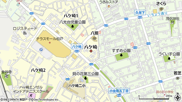 〒270-0023 千葉県松戸市八ケ崎の地図