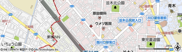 トヨタレンタリース埼玉西川口店周辺の地図