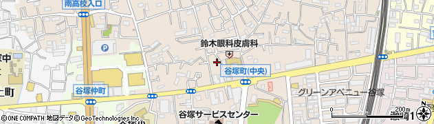 埼玉県草加市谷塚町1322周辺の地図