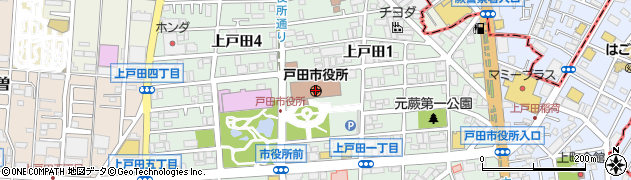 埼玉県戸田市周辺の地図