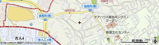 埼玉県草加市遊馬町286周辺の地図