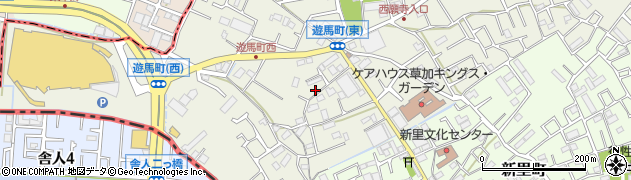 埼玉県草加市遊馬町291周辺の地図