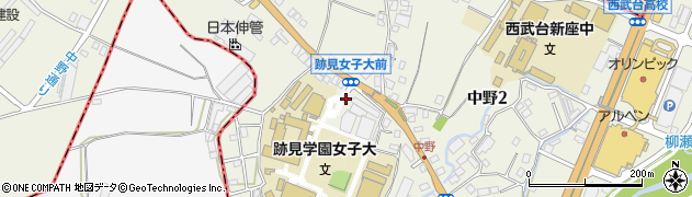 埼玉県新座市中野周辺の地図