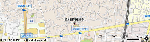 埼玉県草加市谷塚町1416-25周辺の地図
