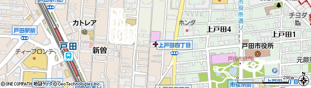 埼玉県戸田市上戸田92周辺の地図