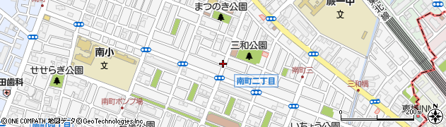 埼玉県蕨市南町2丁目周辺の地図