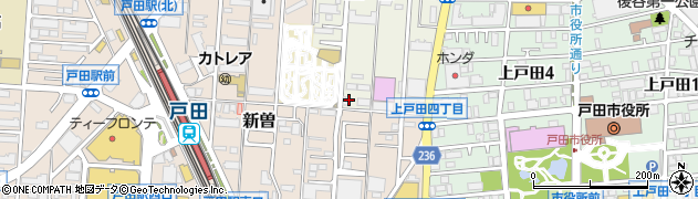 埼玉県戸田市上戸田35周辺の地図