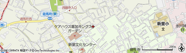埼玉県草加市遊馬町1103周辺の地図