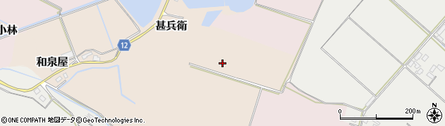 千葉県印西市甚兵衛周辺の地図
