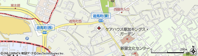 埼玉県草加市遊馬町294周辺の地図