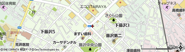 埼玉県入間市下藤沢周辺の地図