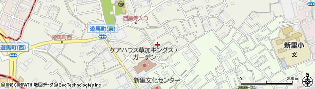 埼玉県草加市遊馬町1088-2周辺の地図