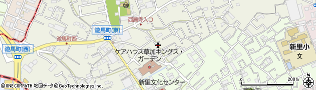 埼玉県草加市遊馬町1076周辺の地図