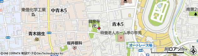 埼玉県川口市青木5丁目5周辺の地図