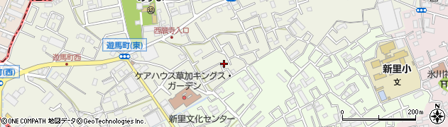 埼玉県草加市遊馬町1086周辺の地図