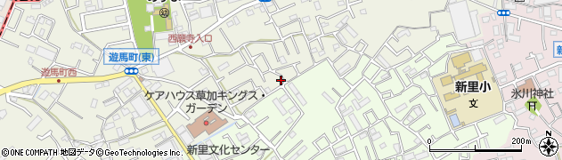 埼玉県草加市遊馬町1121周辺の地図