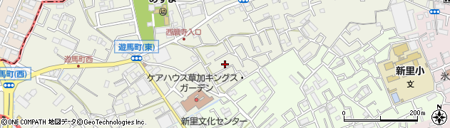 埼玉県草加市遊馬町1086-9周辺の地図