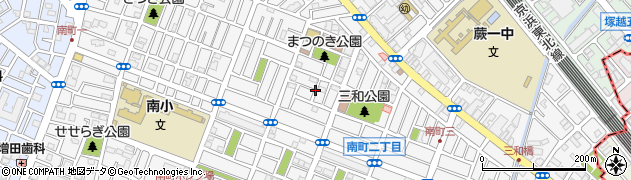 埼玉県蕨市南町2丁目24周辺の地図
