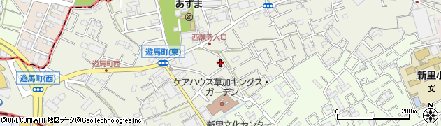 埼玉県草加市遊馬町223周辺の地図
