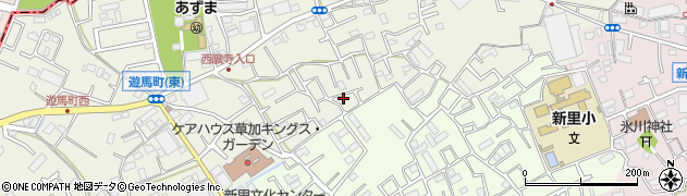 埼玉県草加市遊馬町1108周辺の地図
