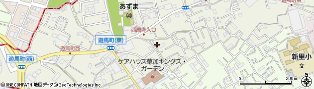 埼玉県草加市遊馬町1072周辺の地図