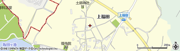 千葉県成田市上福田周辺の地図