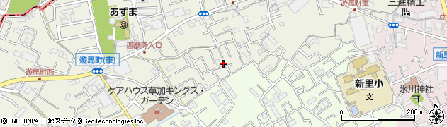 埼玉県草加市遊馬町1120周辺の地図