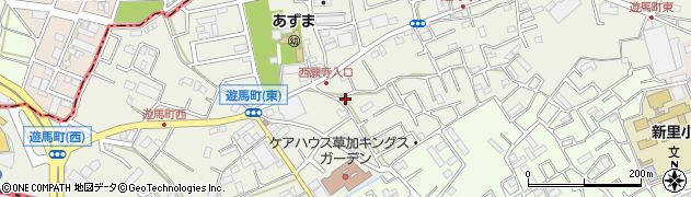 埼玉県草加市遊馬町1068周辺の地図