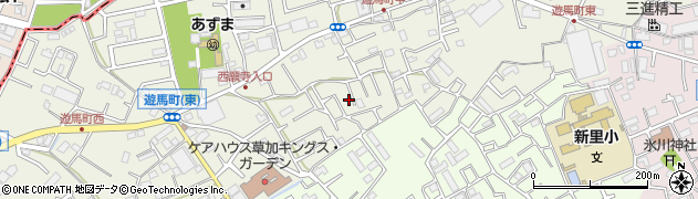 埼玉県草加市遊馬町1118周辺の地図