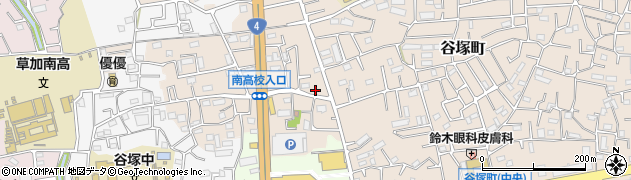 埼玉県草加市谷塚町1875周辺の地図