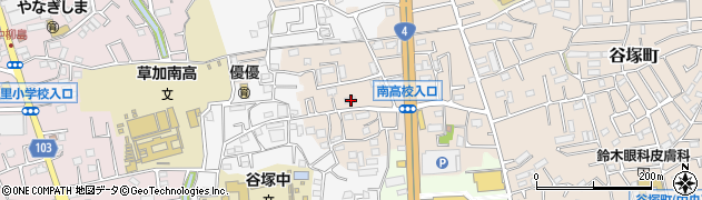 埼玉県草加市谷塚町1895周辺の地図